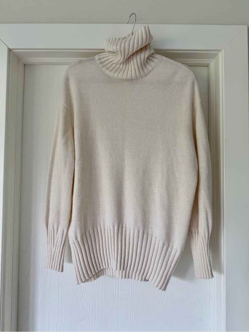 Long Sleeve Turtleneck Sweater - Ivory